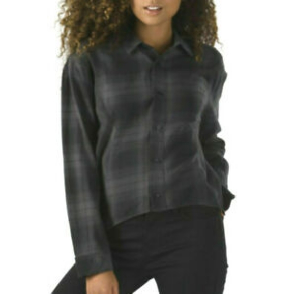 Vans Tops - NWT Vans Wall Out Flannel High Low Hem Shirt
